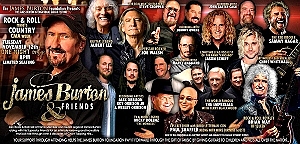 Brian May, Joe Walsh, Sammy Hagar, Mickey Dolenz, Jason Scheff, Paul Shaffer and Many More to Unite in Nashville for “James Burton & Friends"
