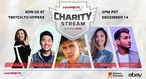 HyperX Partners with eBay and Gamers Outreach for Charity Stream to Benefit Children in Hospitals