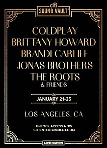 Coldplay, Brittany Howard, Brandi Carlile and the Jonas Brothers, to Headline First Citi Sound Vault Shows of the Decade