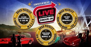 Brad Paisley To Headline Live Nation's First Ever 'Live From The Drive-In' Concert Series In The U.S. With Darius Rucker, El Monstero, Jon Pardi, Nelly, And Yacht Rock Revue