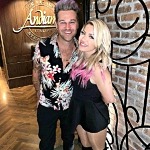 WWE Beauty Alexa Bliss with Boyfriend Ryan Cabrera Dine at Andiamo Italian Steakhouse, Las Vegas
