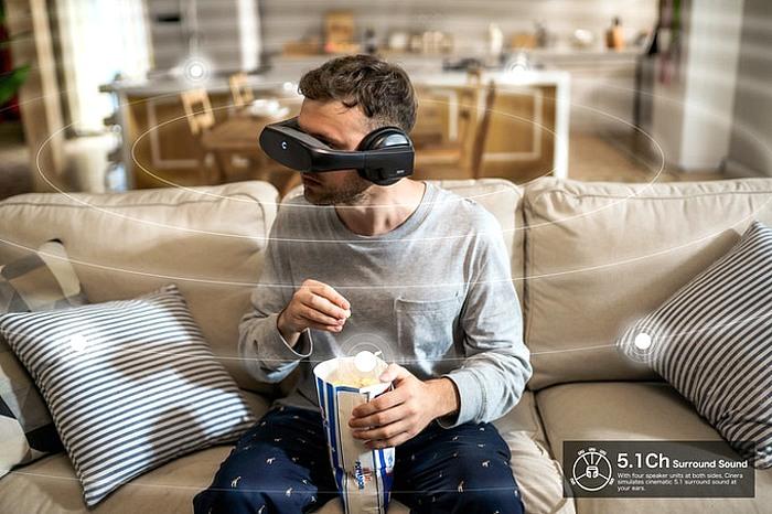 Cinera Edge, an Immersive 5K Personal Movie Theater Headset with Dolby Digital Surround Sound, Launches on Kickstarter 