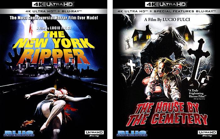 Blue Underground to Release "The New York Ripper" and "The House by the Cemetery" on 4K UHD Blu-Ray on August 25