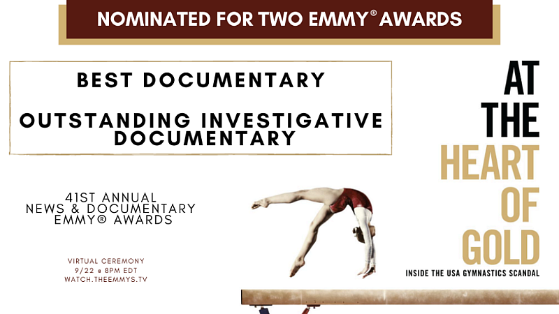 “At the Heart of Gold: Inside the USA Gymnastics Scandal” Receives Two Nominations for the 41st Annual News & Documentary Emmy Awards