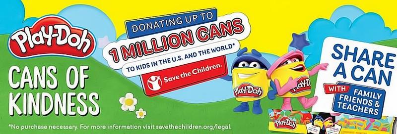 PLAY-DOH to Spread Cans of Kindness, Donating up to One Million Cans of PLAY-DOH to 'Save the Children'