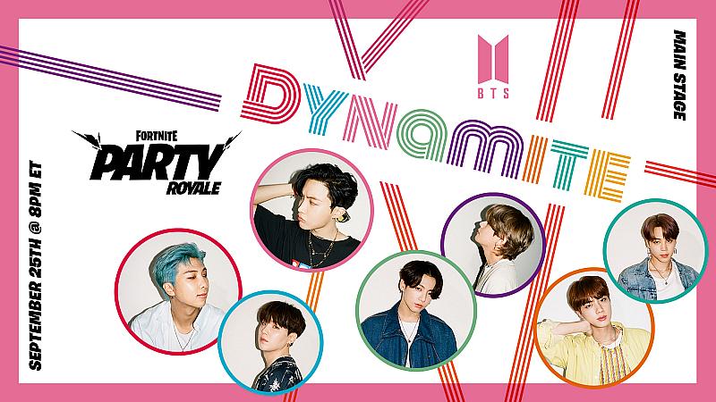 Fortnite’s Party Royale to Host the World Premiere For BTS’ “Dynamite”  Choreography Version Music Video 