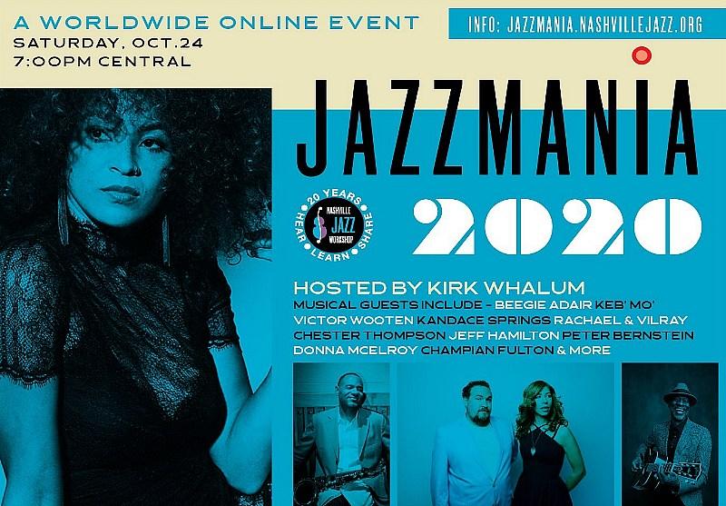 Nashville Jazz Workshop to Celebrate 20th Anniversary with Global "Jazzmania 2020" Online Jazz Party & Fundraiser
