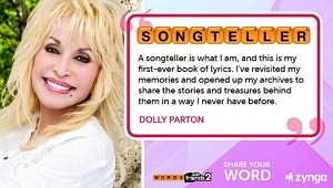 Dolly Parton Brings A Word Of Her Own To Popular Mobile Game "Words With Friends"