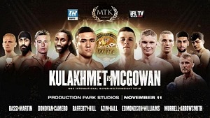Tursynbay Kulakhmet-Macaulay McGowan Junior Middleweight Showdown to Headline Afternoon of Boxing LIVE and Exclusively on ESPN+ Nov. 11
