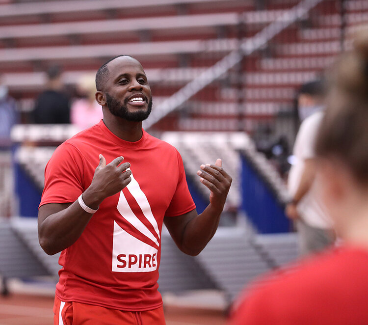 Former Gold Medalist & Four-Time World Champion Dwight Phillips Leads Elite Training for Olympic Hopefuls at SPIRE 