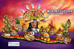 The 2024 OneLegacy Donate Life Rose Parade Float, Woven Together, Invites Audiences to Watch or Stream the 2024 Rose Parade on New Year’s Day
