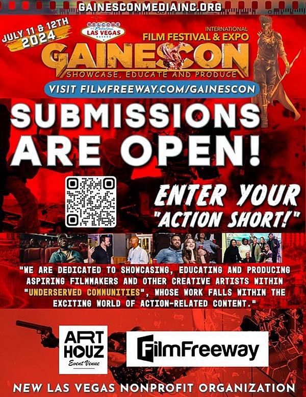 GainesCon Film Festival & Expo July 11-12 at District North Downtown Cinemas in Las Vegas