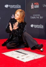 TCL Chinese Theatre Unveils International Superstar and Filmmaker YOSHIKI's Handprints and Footprints in Special Ceremony